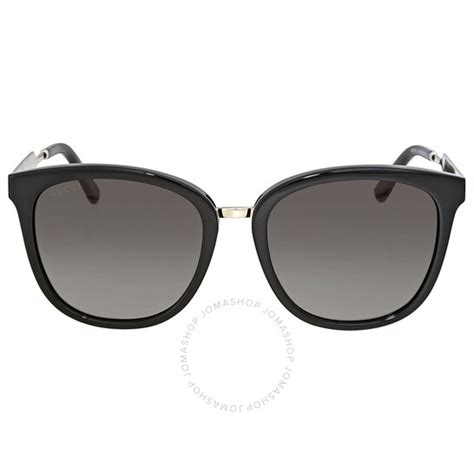 occhiali gucci da sole gg0073s|Gucci Grey Cat Eye Sunglasses GG0073S 001 55 .